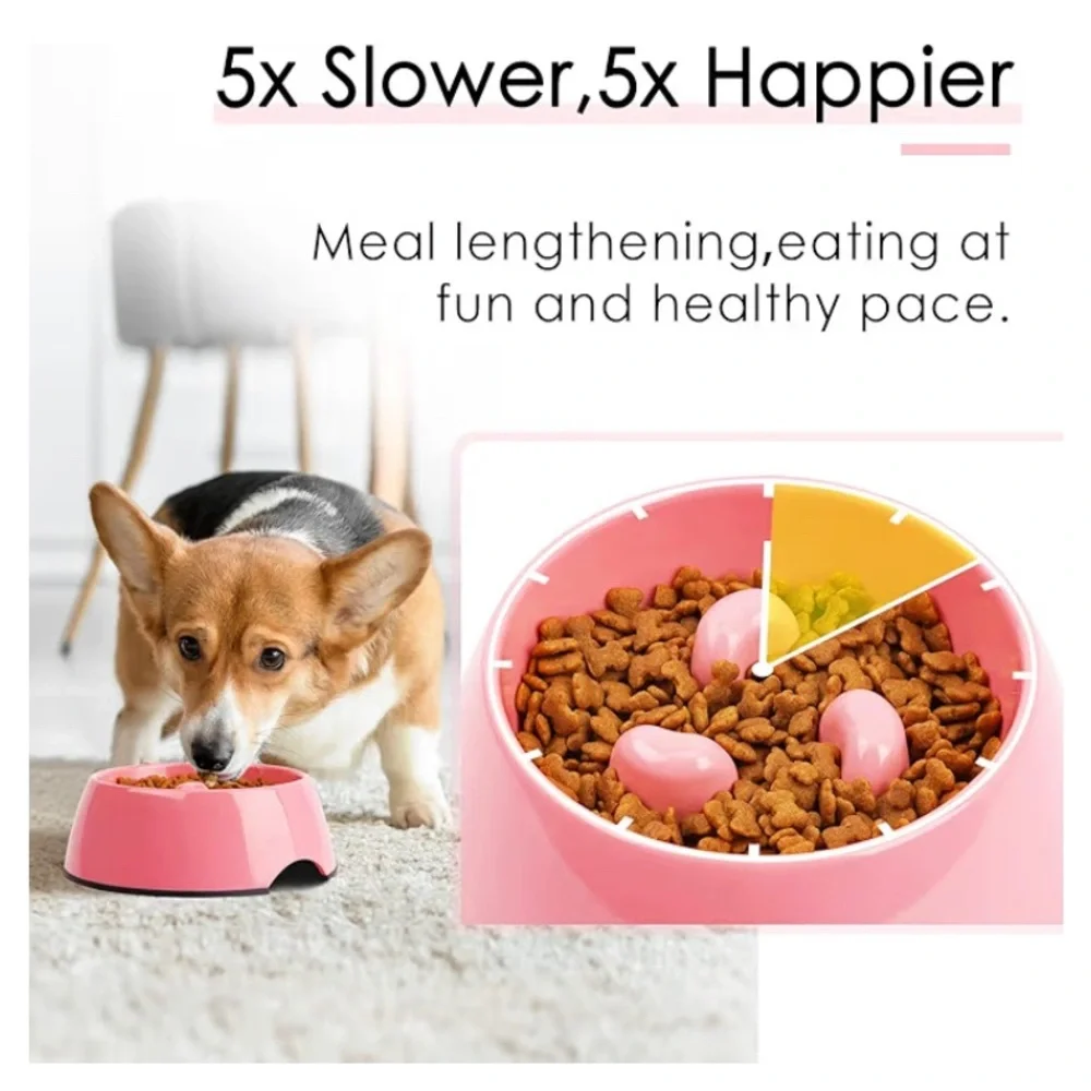RESERVED VNTD United K9s Slow Feed Pet Bowl in Pink/Purple Dishwasher Safe